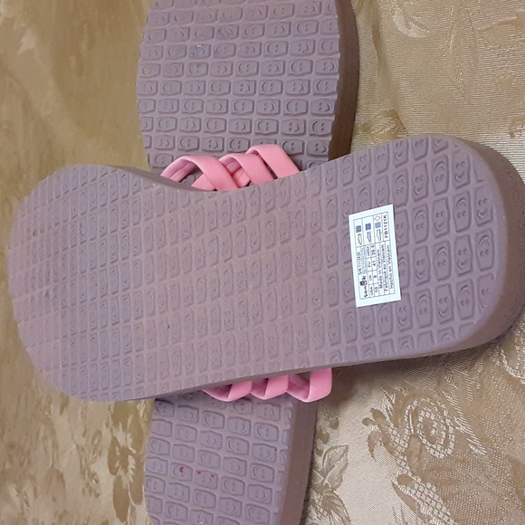 SANUK Women's Yoga Sandy Flip-Flops Sandals Size W10 Color Burnt Coral LIKE NEW - Picture 8 of 11